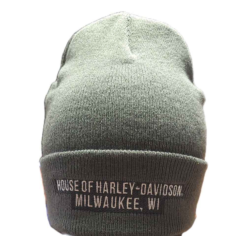 
                  
                    House of Harley-Davidson® Custom Embroidered Sharp Chrome Knit Hat | Grey Knit
                  
                