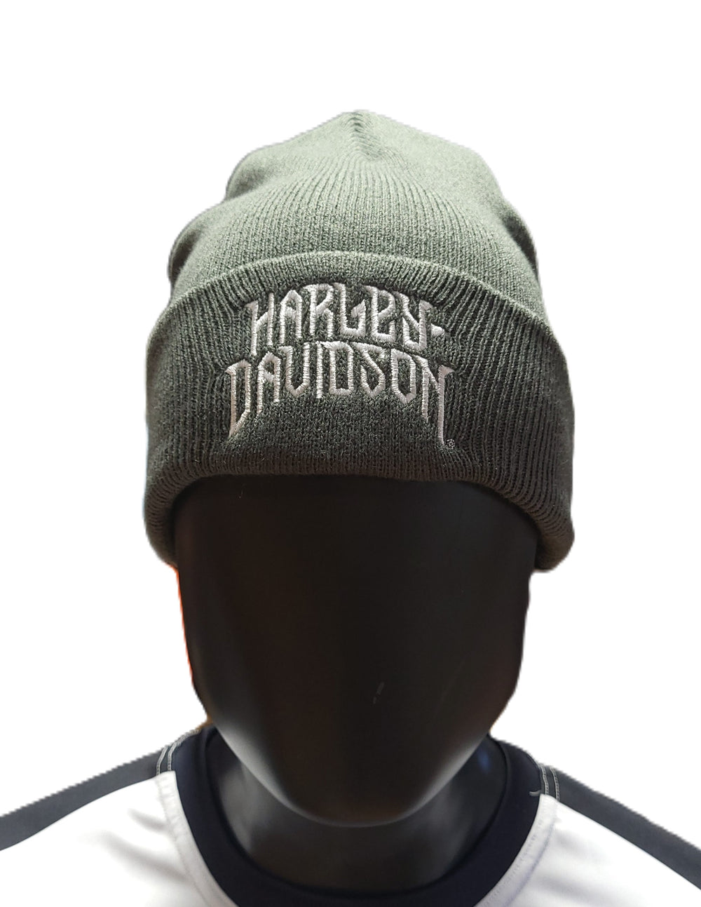 House of Harley-Davidson® Custom Embroidered Sharp Chrome Knit Hat | Grey Knit