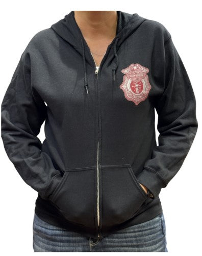 House Of Harley-Davidson® Men's Firefighter Zip Hoodie - Black