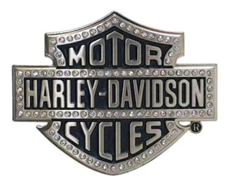 Harley-Davidson® Women's Lineage Belt Buckle | Bling Bar & Shield® | Antiqued Silver Tone