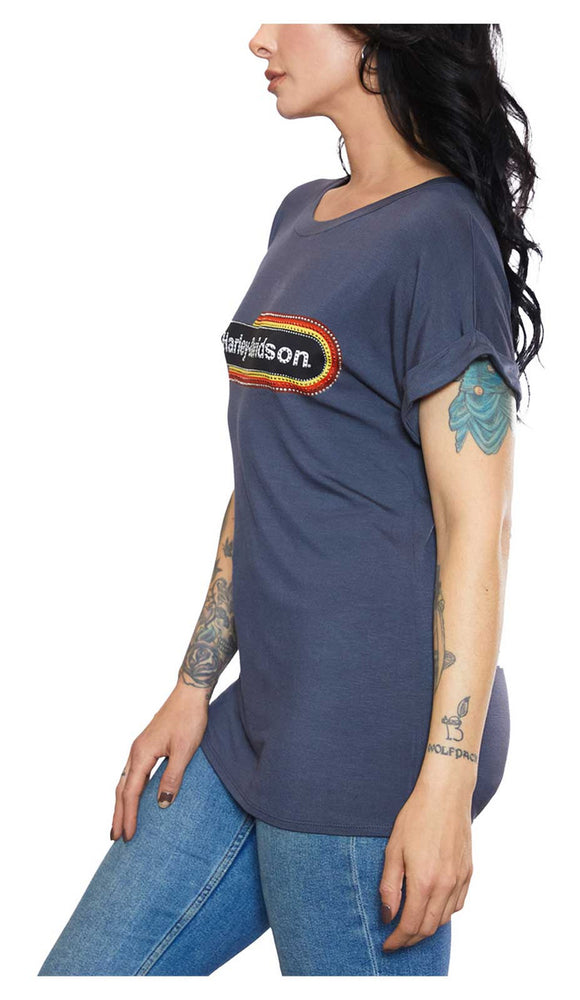 
                  
                    Harley-Davidson® Women's Nightster T-Shirt | Short Sleeves | Rhinestone Embellished
                  
                