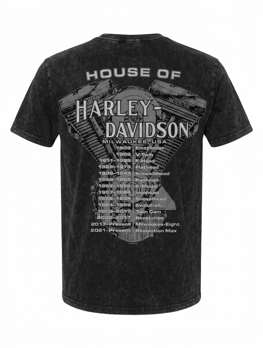 Harley-Davidson® Men's Legacy Screech T-Shirt | Black Mineral Wash