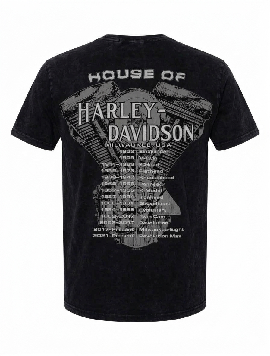 Harley-Davidson® Men's Bat Wing Legend T-Shirt | Custom Black