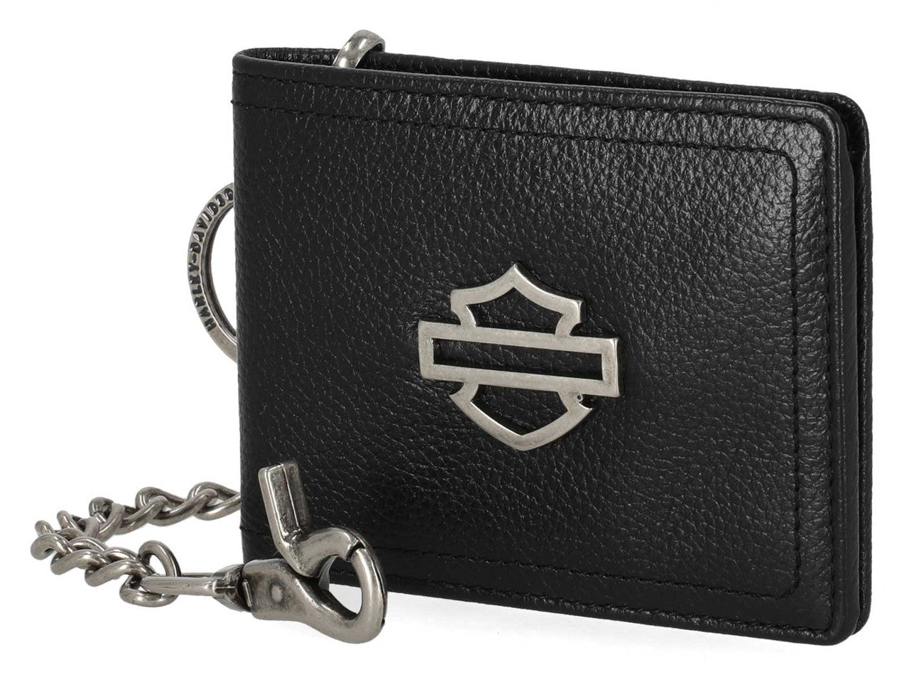 Harley-Davidson® Men's Open B&S Slimfold Biker Chain Leather