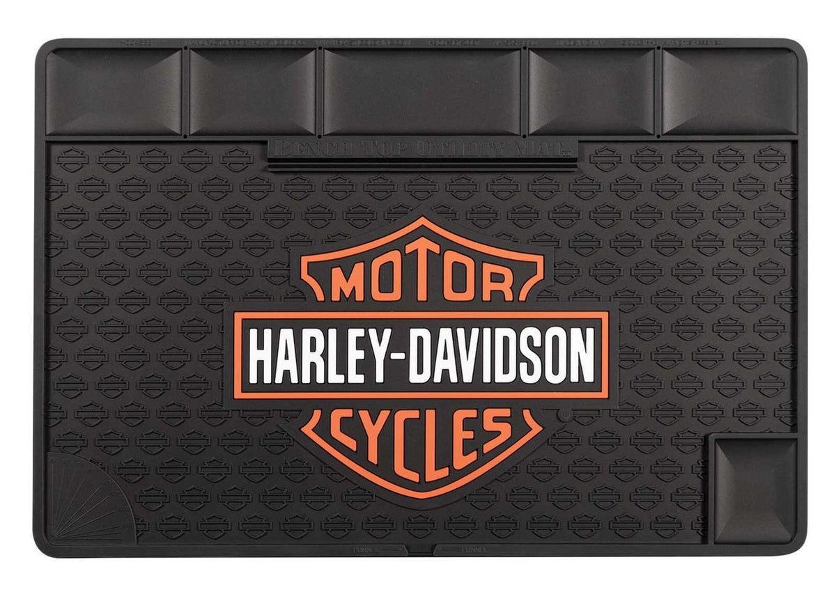 Harley-Davidson® Bar & Shield® Benchtop Work Mat – House of