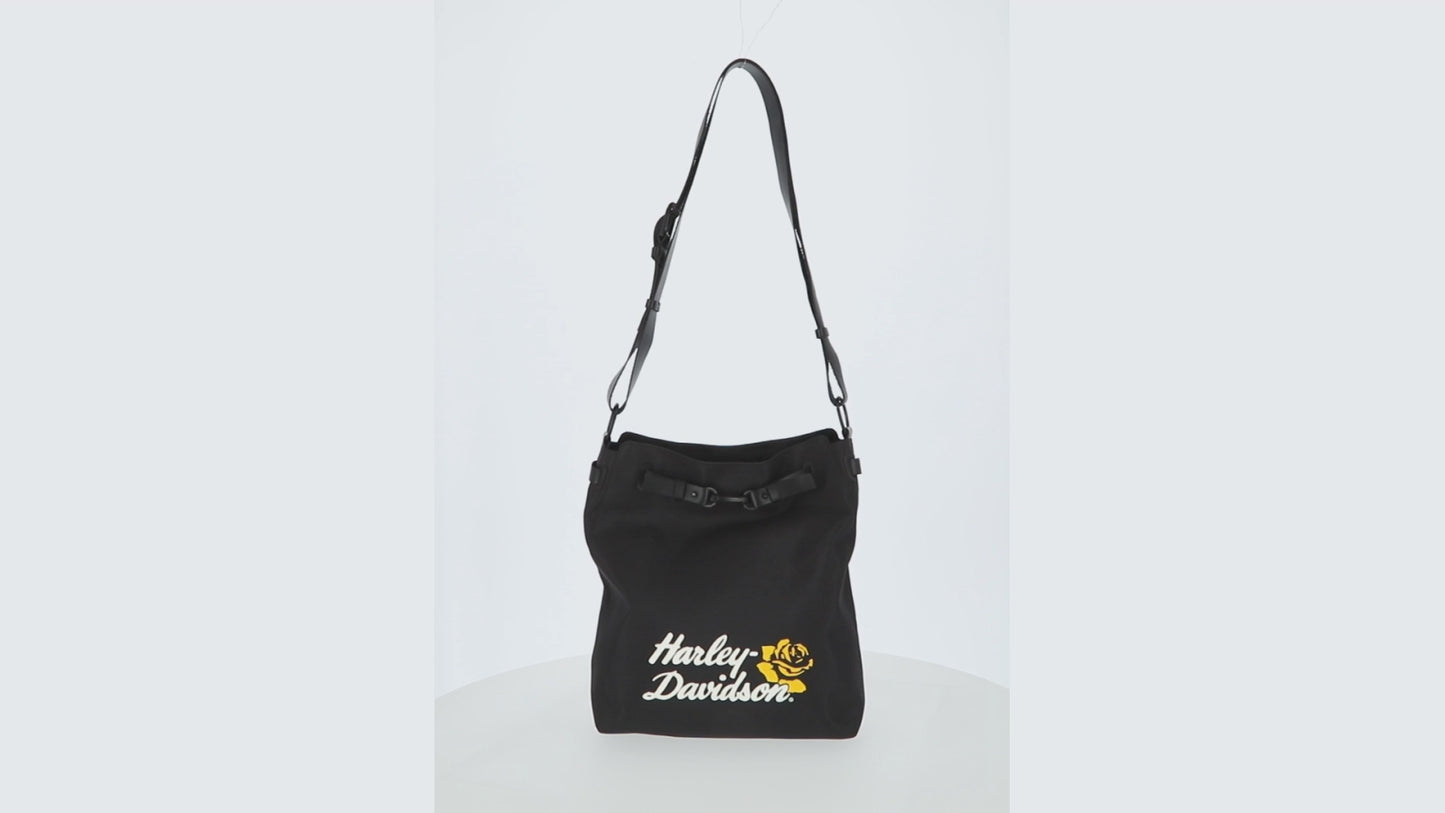 Harley-Davidson® Rose Hobo Summer Tote | Black