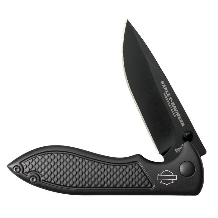 Harley-Davidson® TecX® FL-3 Black Pocket Knife | Stainless Steel