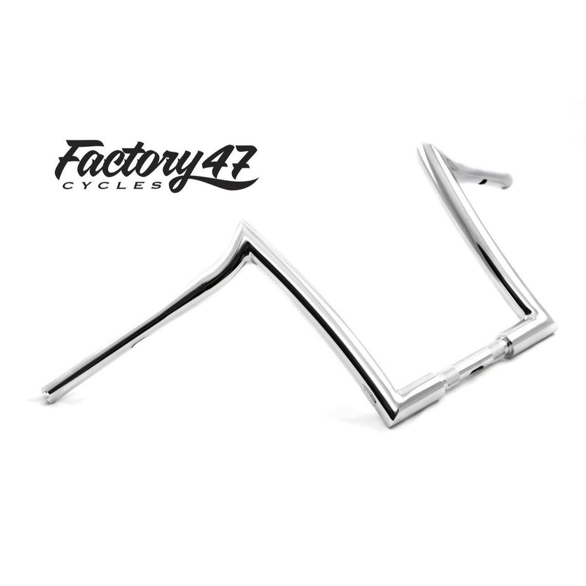 Factory 47 Signature Handlebar 12" Rise Chrome House of Harley®