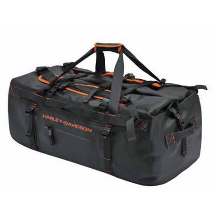 
                  
                    Harley-Davidson® Adventure Duffel | Waterproof | 33 Inch | Black & Rust | Hide-Away Backpack Straps
                  
                