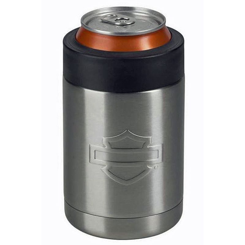 Harley-Davidson® Bar & Shield® Silhouette Stainless Steel Can Cooler