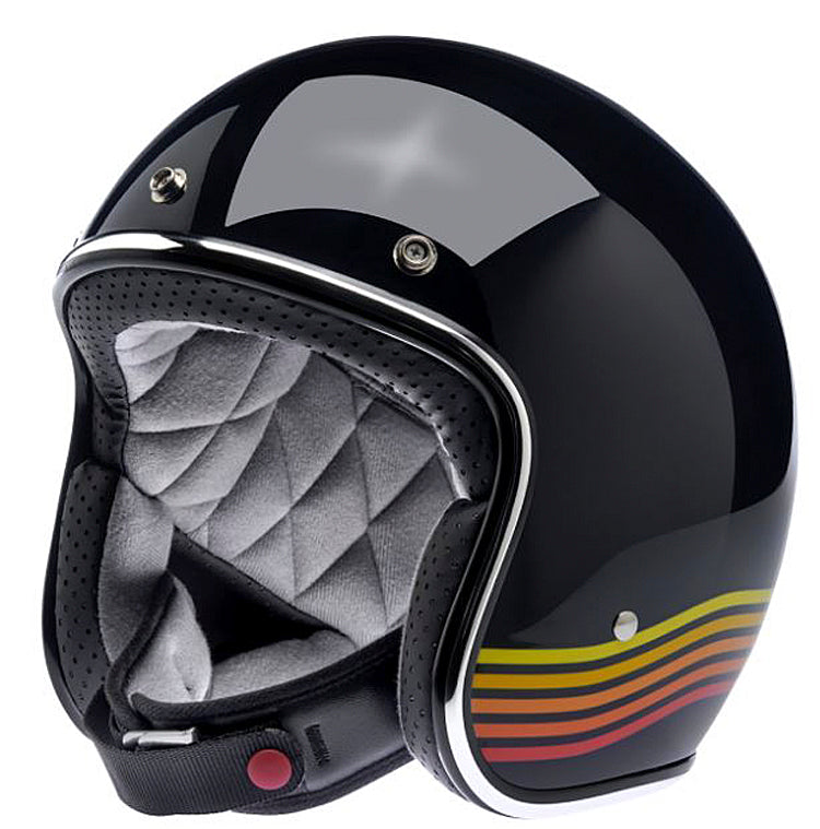 
                  
                    Biltwell Inc.® Unisex Bonanza Open-Face Helmet | Gloss Black Spectrum
                  
                
