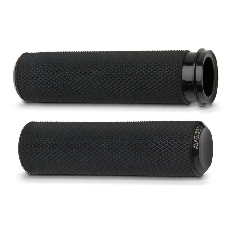 Arlen Ness Fusion Knurled Grips | Black