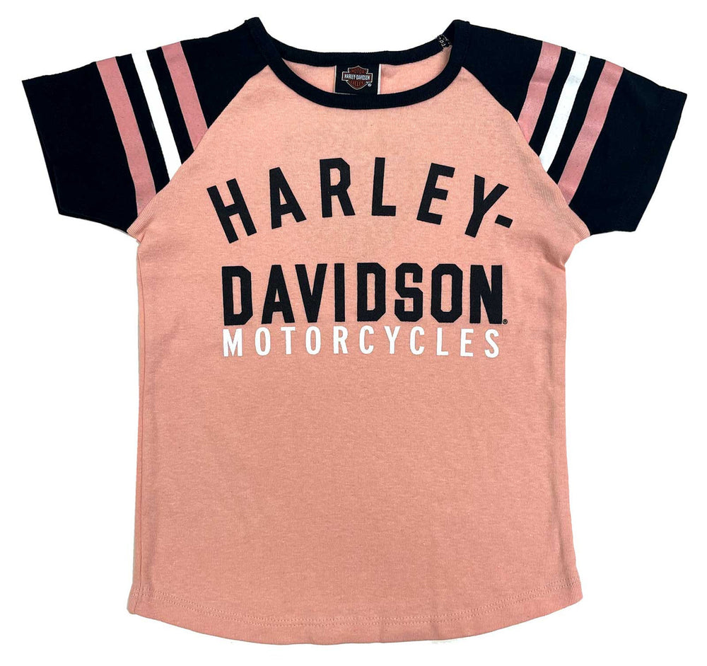 
                  
                    Harley-Davidson® Toddler to Big Girls' Short Sleeve Sports Tee | Pink & Black
                  
                