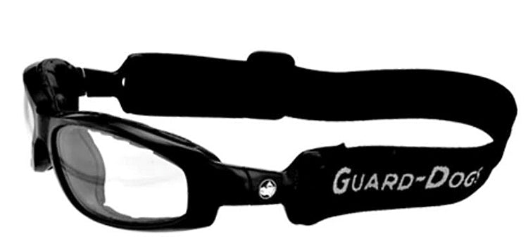 Guard-Dogs® Sidecars 5 Goggles | Clear Lens | With Removable Goggle-It Seal | Matte Black Frame