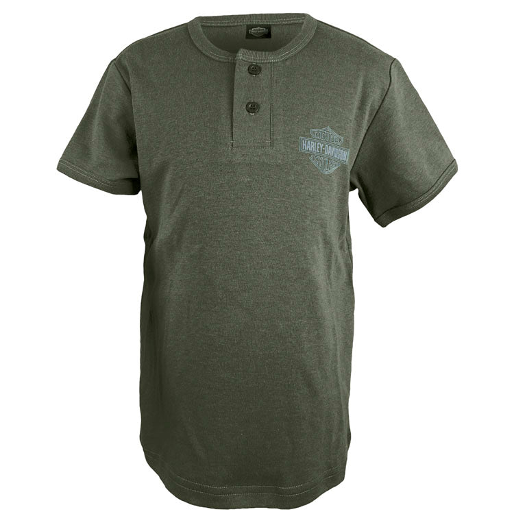 Harley-Davidson® Boys' Authorized Henley | 2-Button | Short