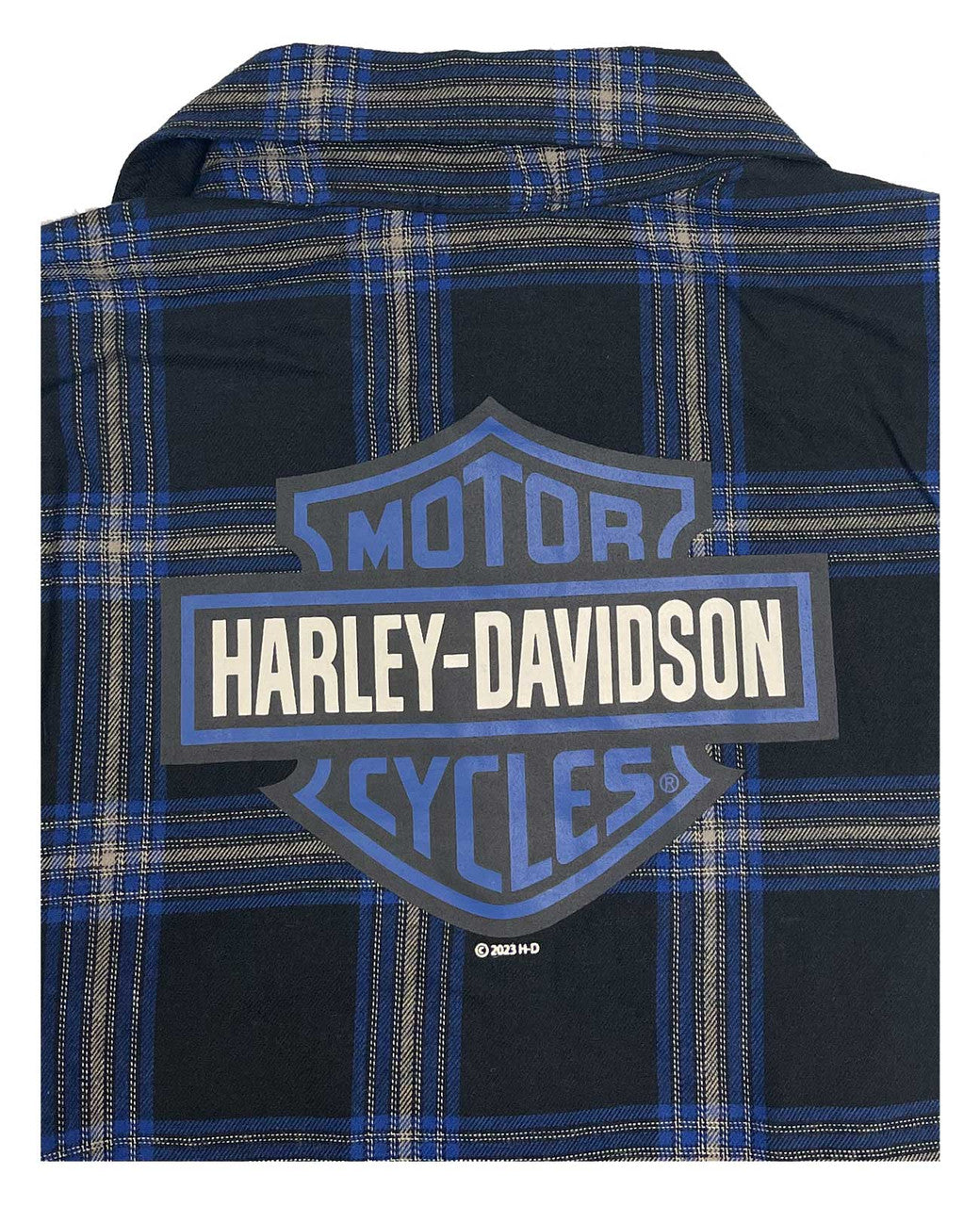 Harley-Davidson® Boys' Toddler Brushed Plaid Woven Shirt | Long Sleeves