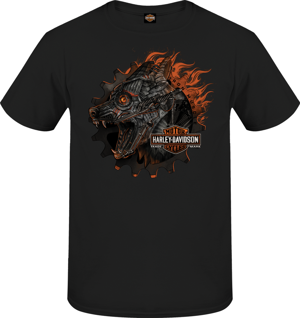 Harley-Davidson® Men's Metal Wolf Short Sleeve T-Shirt | Black