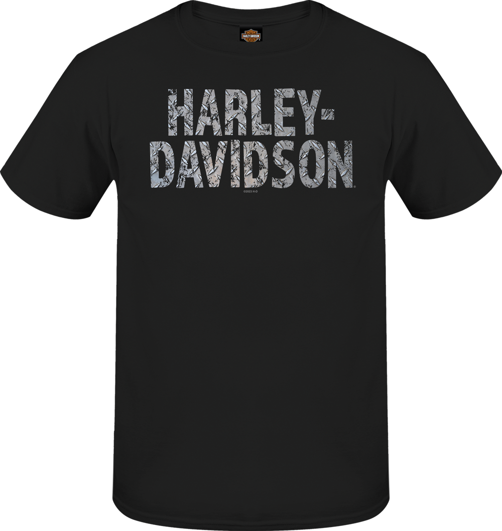 Harley-Davidson® Men's Diamond Plate Short Sleeve T-Shirt | Black