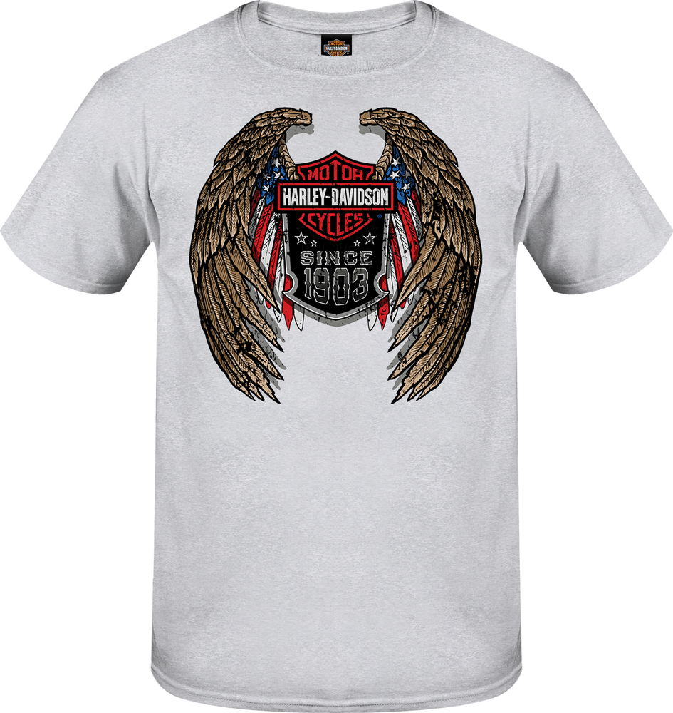 
                  
                    Harley-Davidson® Men's Down Wing Star Short Sleeve T-Shirt | Heather Grey
                  
                
