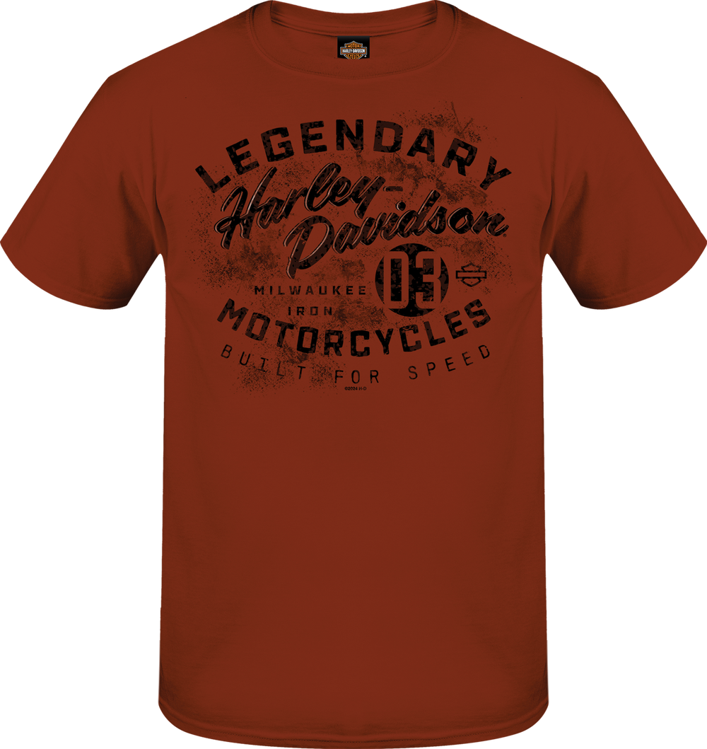 Harley-Davidson® Men's Can't Catch This Short Sleeve T-Shirt | Rust