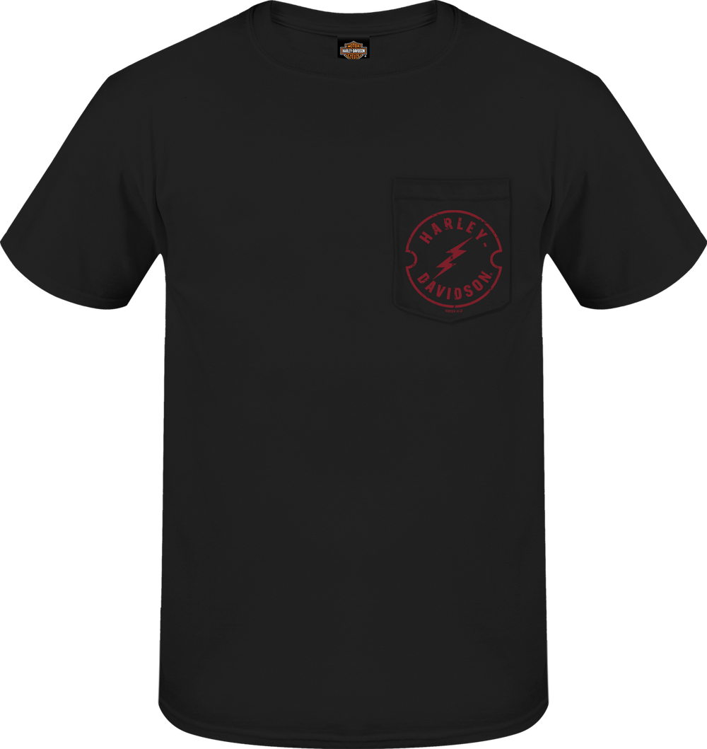 Harley-Davidson® Men's Counter Strike Short Sleeve Pocket T-Shirt | Black