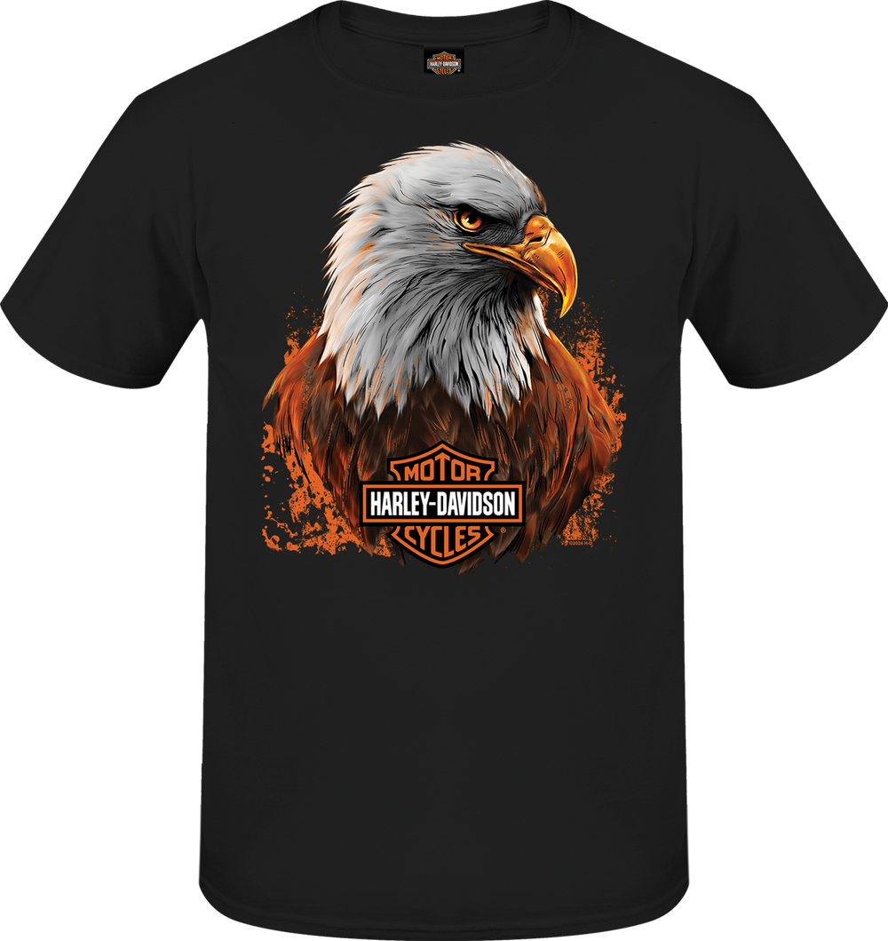 Harley-Davidson® Men's Eagle Paint Short Sleeve T-Shirt | Black