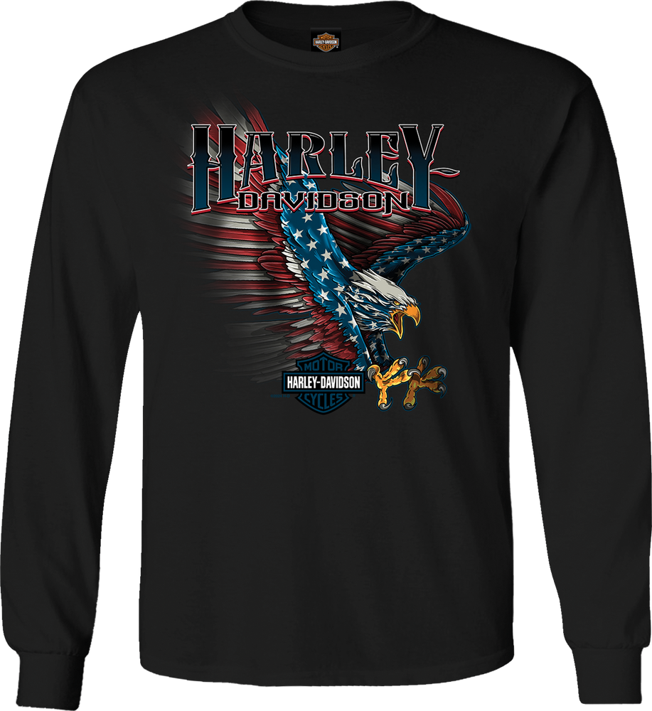 
                  
                    Harley-Davidson® Men's Flag Fly Long Sleeve T-Shirt | Black
                  
                