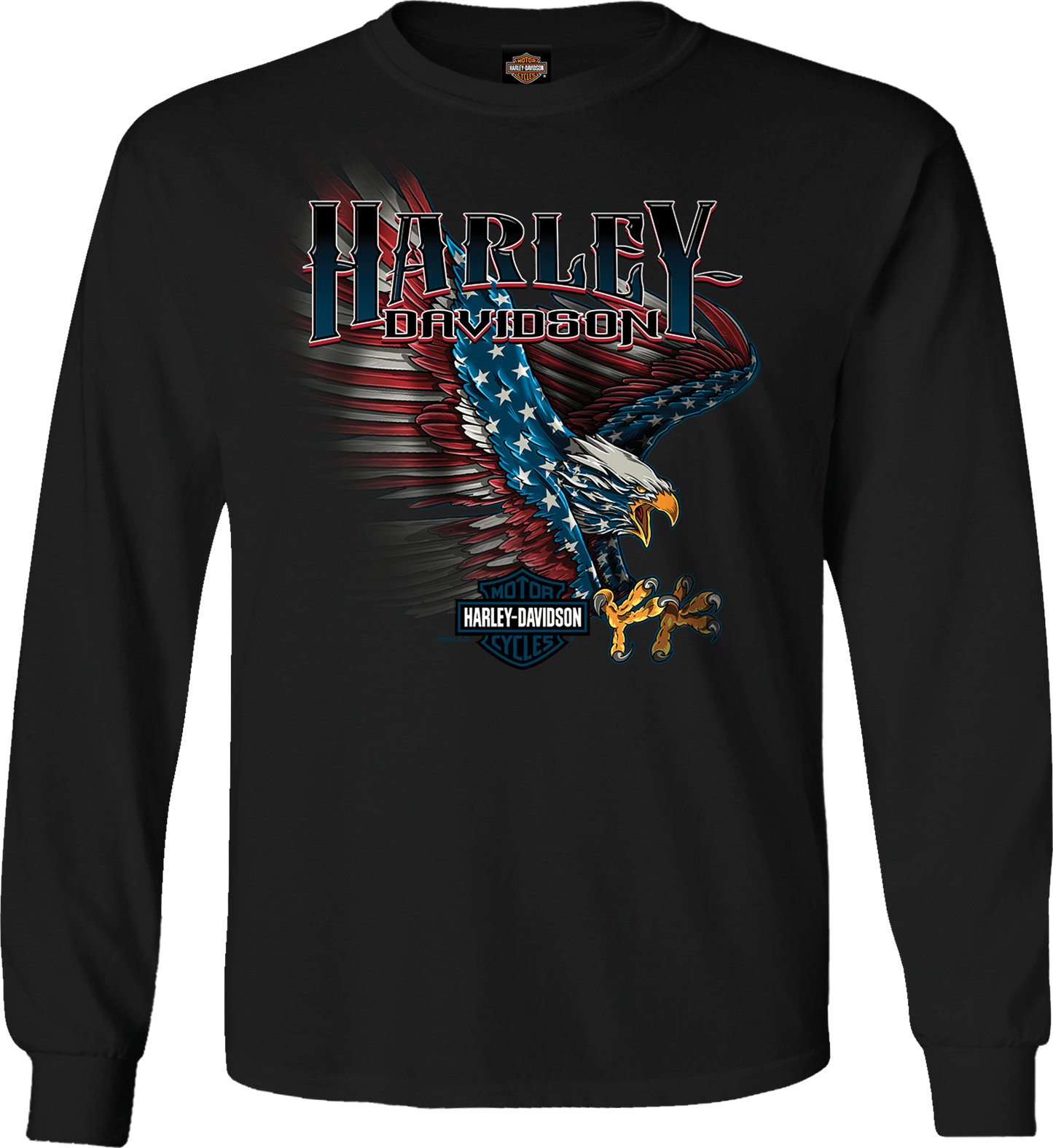 
                  
                    Harley-Davidson® Men's Flag Fly Long Sleeve T-Shirt | Black
                  
                