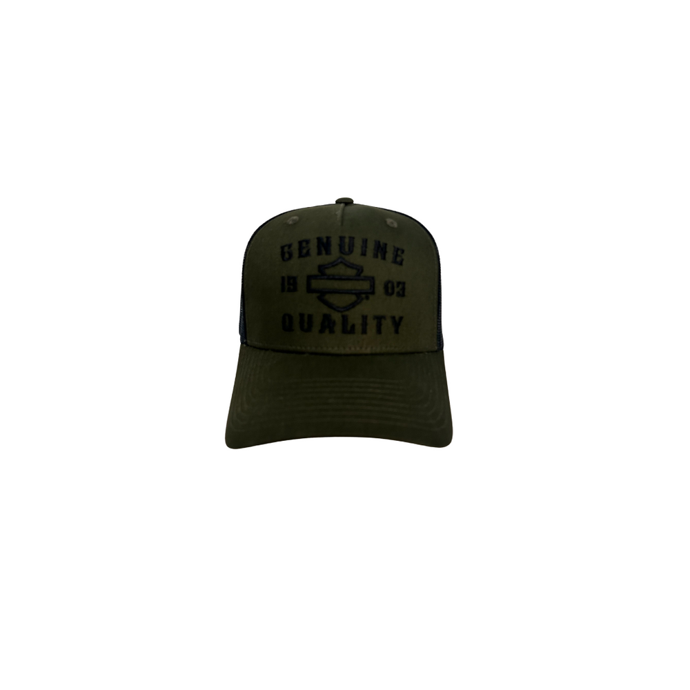 Harley-Davidson® Men's Sharpness Trucker Cap | Green/Black