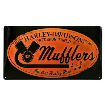 Harley-Davidson® Mufflers Roar Tin Sign