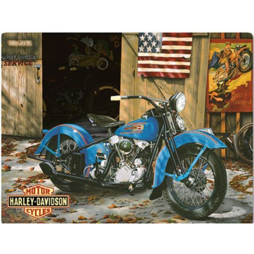 Harley-Davidson® At Your Service Embossed Tin Sign