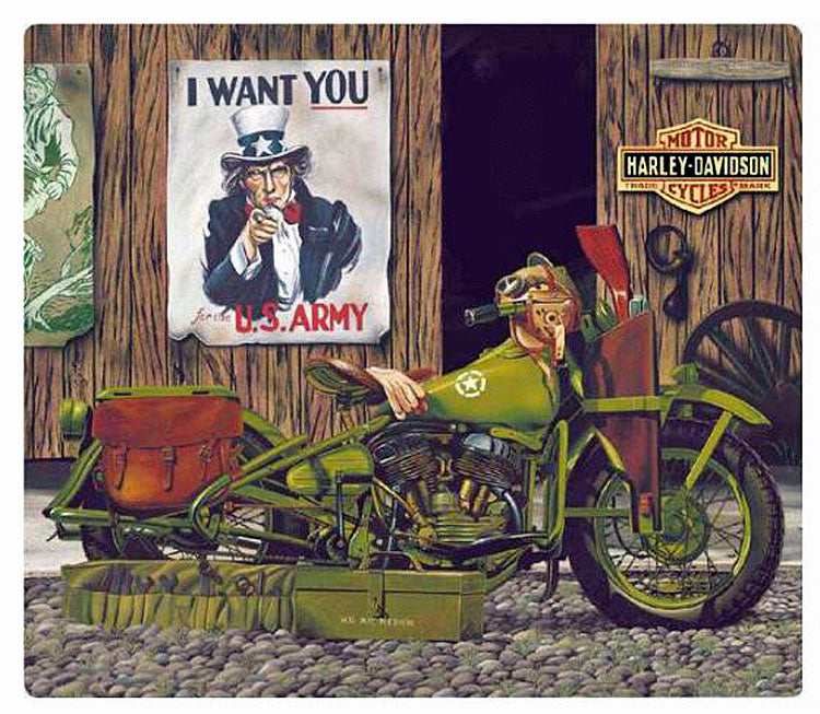 Harley-Davidson® Freedom Riders Embossed Tin Sign