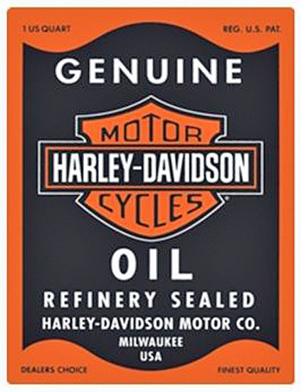 Harley-Davidson® Genuine Motor Oil Tin Sign