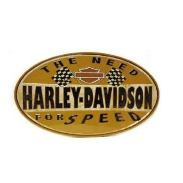 Harley-Davidson® Bar & Shield® Need For Speed Oval Tin Sign