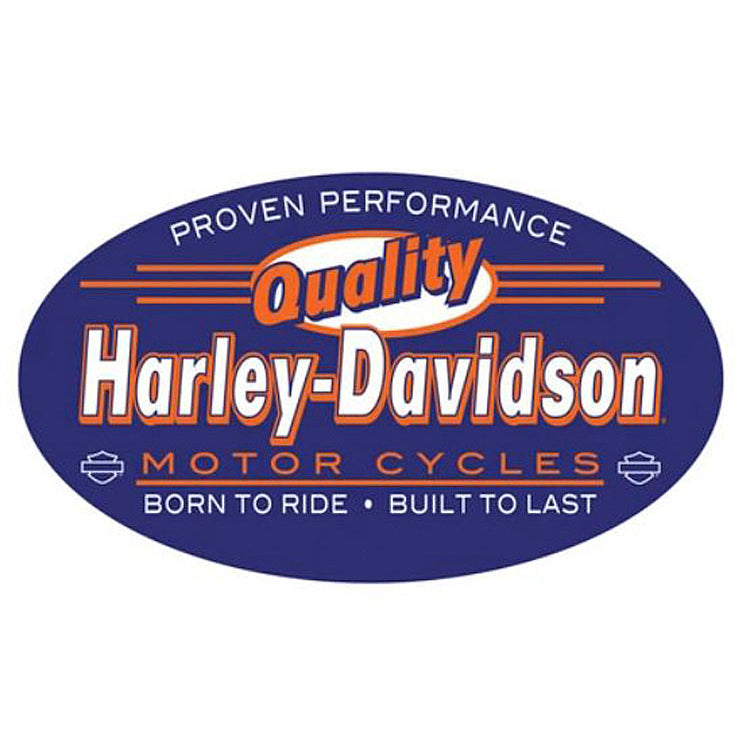 Harley-Davidson® Quality Oval Embossed Tin Sign