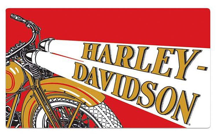 Harley-Davidson® Headlights Embossed Tin Sign