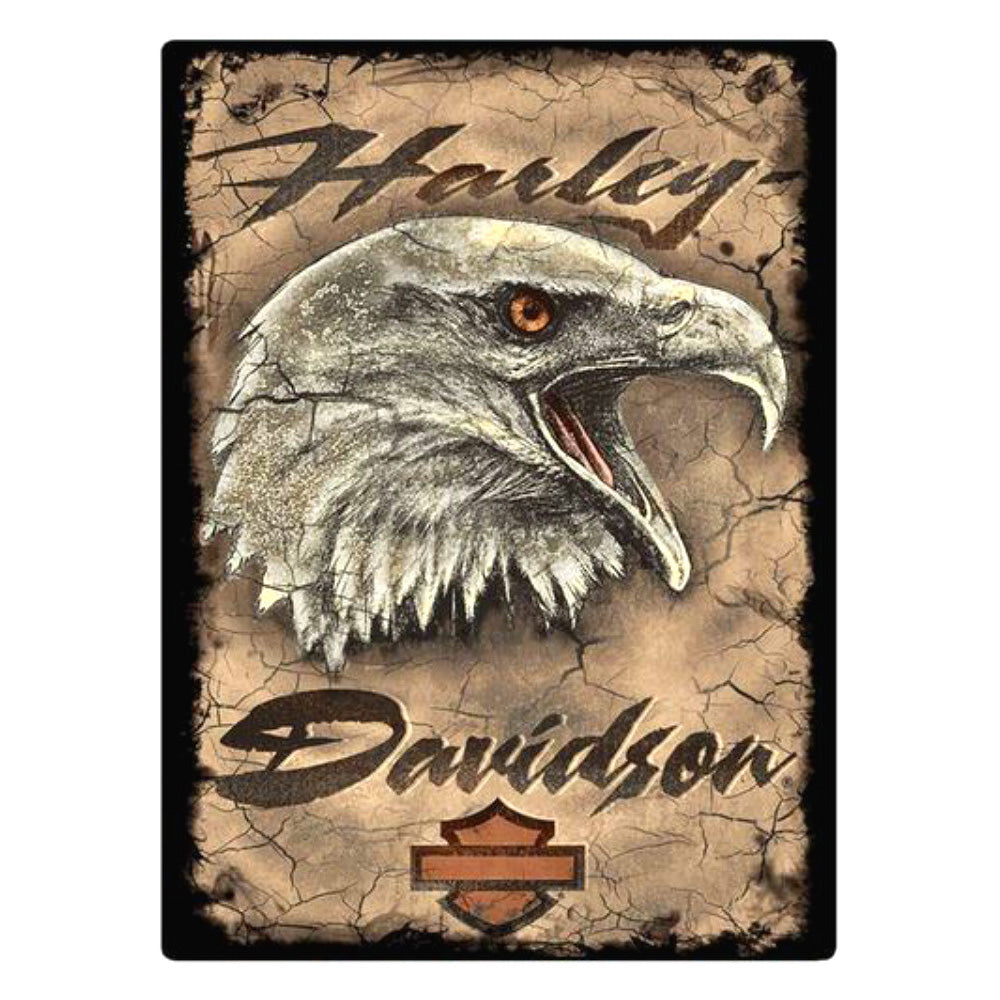 Harley-Davidson® Embossed Tin Sign | Eagle Card
