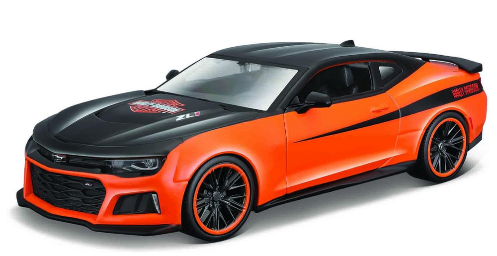 1 24 Die Cast Vehicle Model Custom Harley Davidson 2017 Camaro ZL1 House of Harley