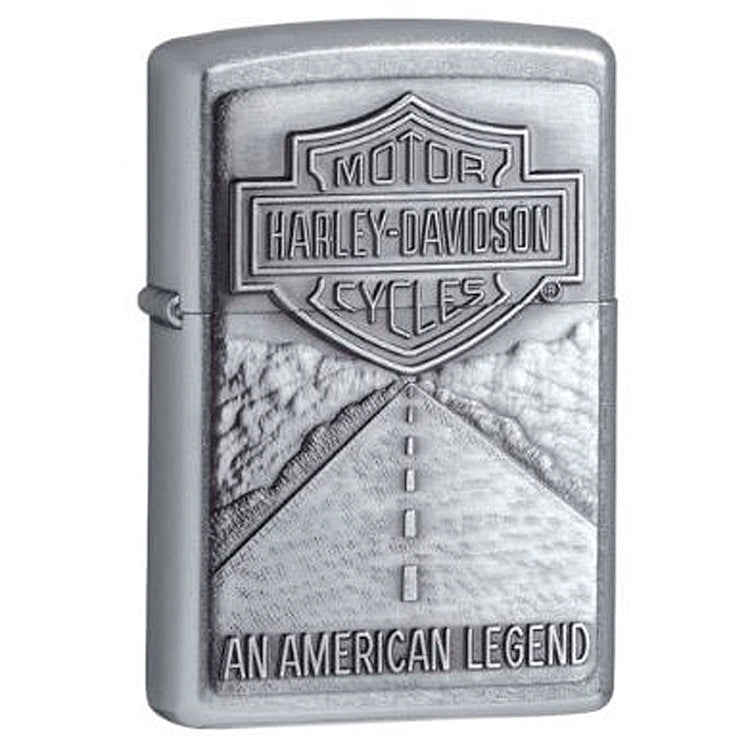 Harley-Davidson® American Legend Street Chrome™ Finish Zippo® Lighter | Bar & Shield® Logo