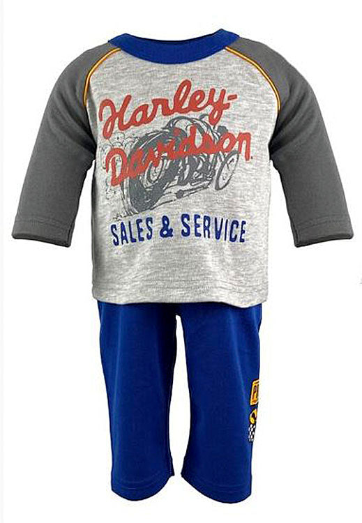 
                  
                    Harley-Davidson® Boys' 3/4 T-Shirt & Pull-On Pants Set | Two Piece Set
                  
                