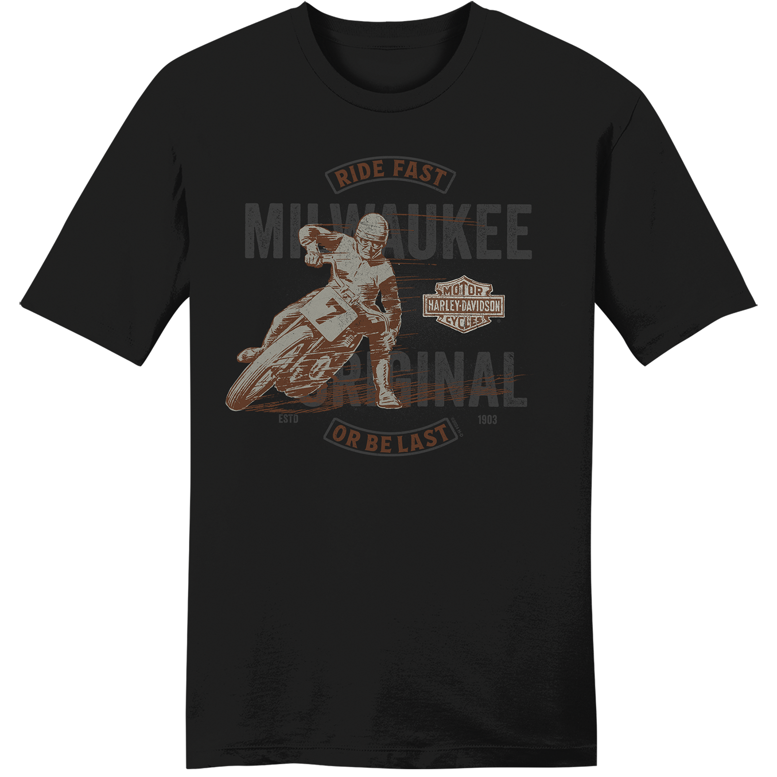 ★Harley Davidson★ Heart Harley Short Sleeve T-shirt Red HH Harley-Davidson® Men's Streamline H-D Short Sleeve Crew-Neck
