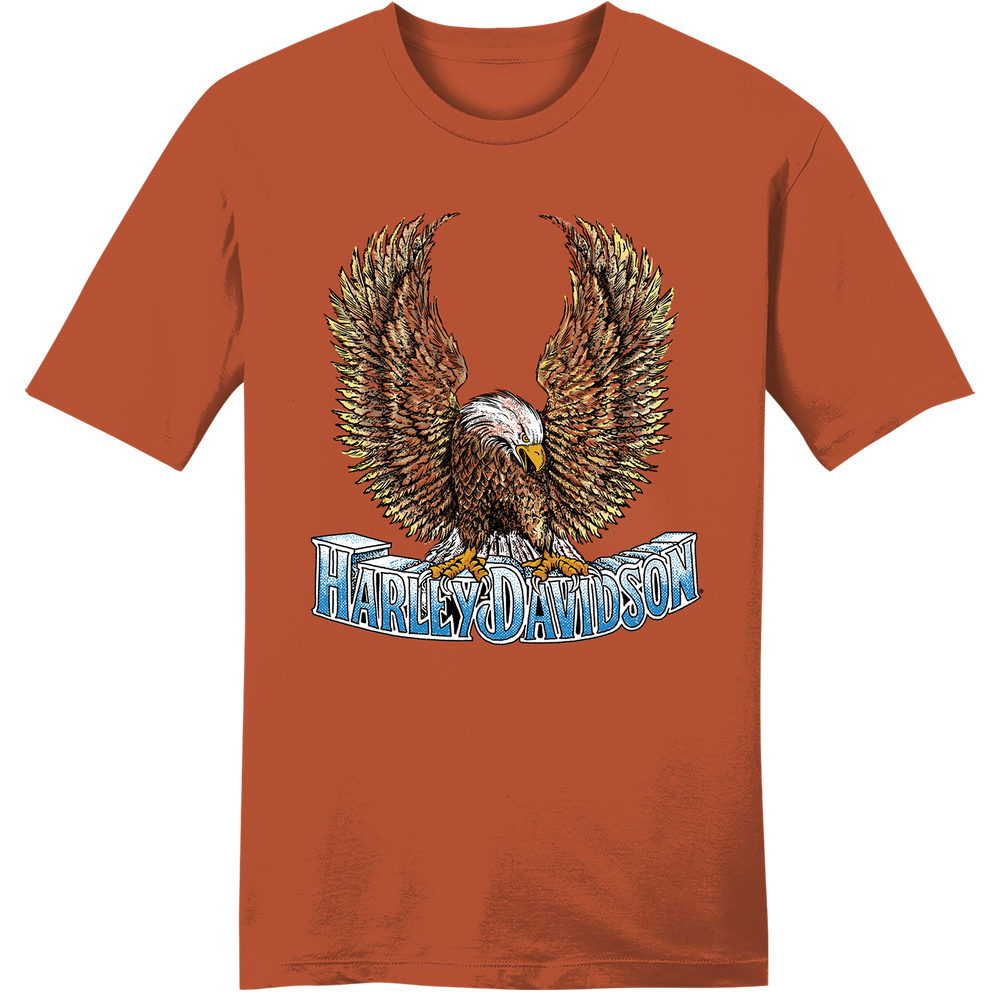 Harley-Davidson® Men's Upswept Eagle Short Sleeve T-Shirt | Vintage Orange