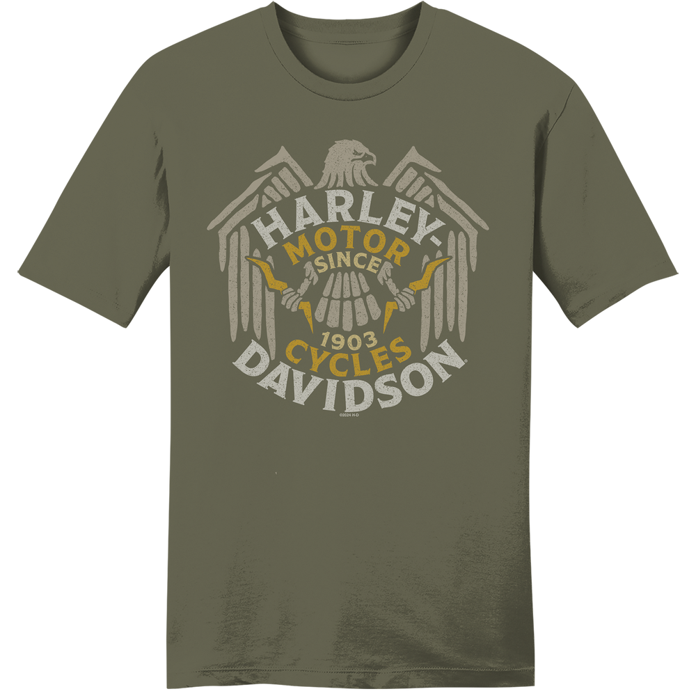 Harley-Davidson® Men's Eagle Iron Short Sleeve T-Shirt | Grape Leaf Green