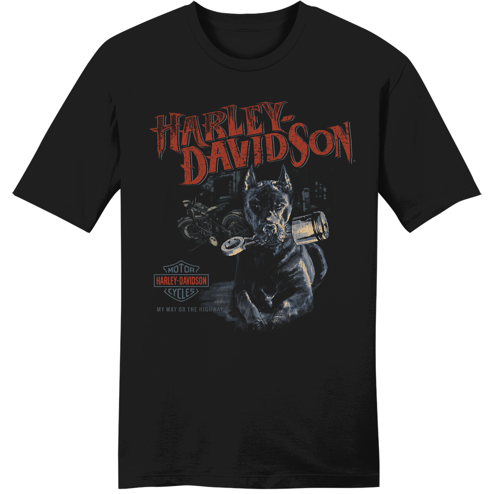 Harley-Davidson® Men's Piston Hound Short Sleeve T-Shirt | Black