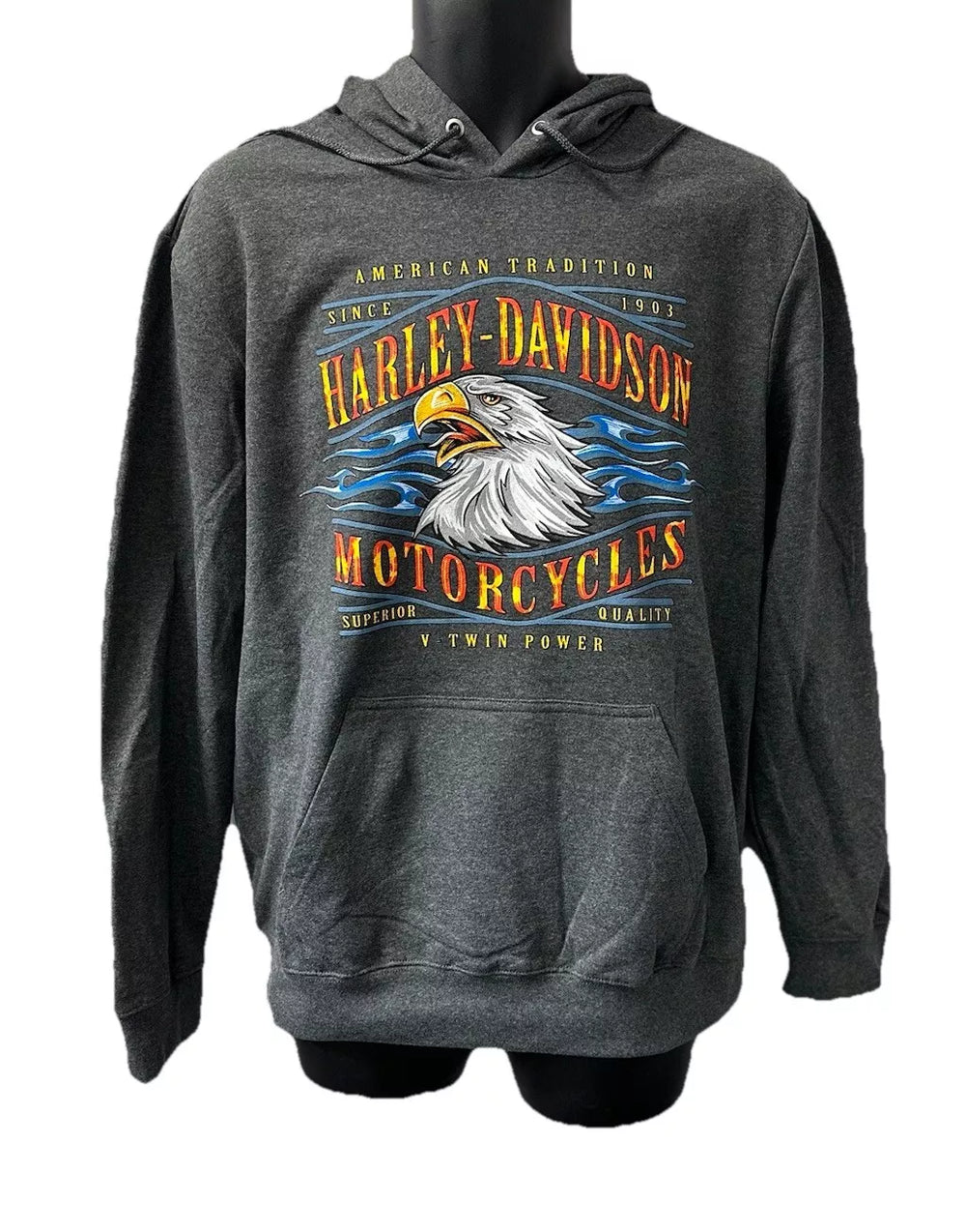 Harley-Davidson® Men's Superior Pullover Sweatshirt | Charcoal