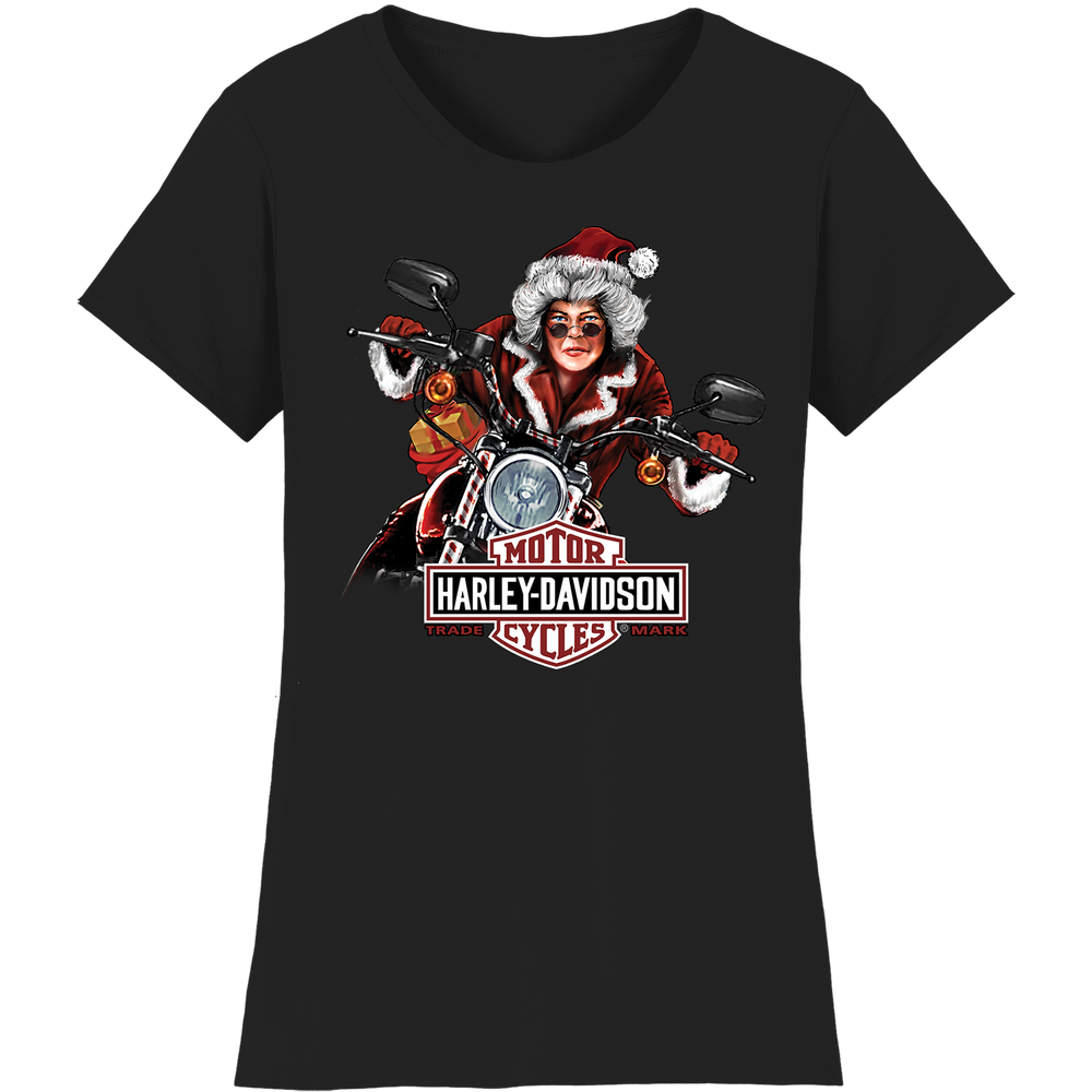 Harley-Davidson® Women's Mrs. Claus T-Shirt | Black