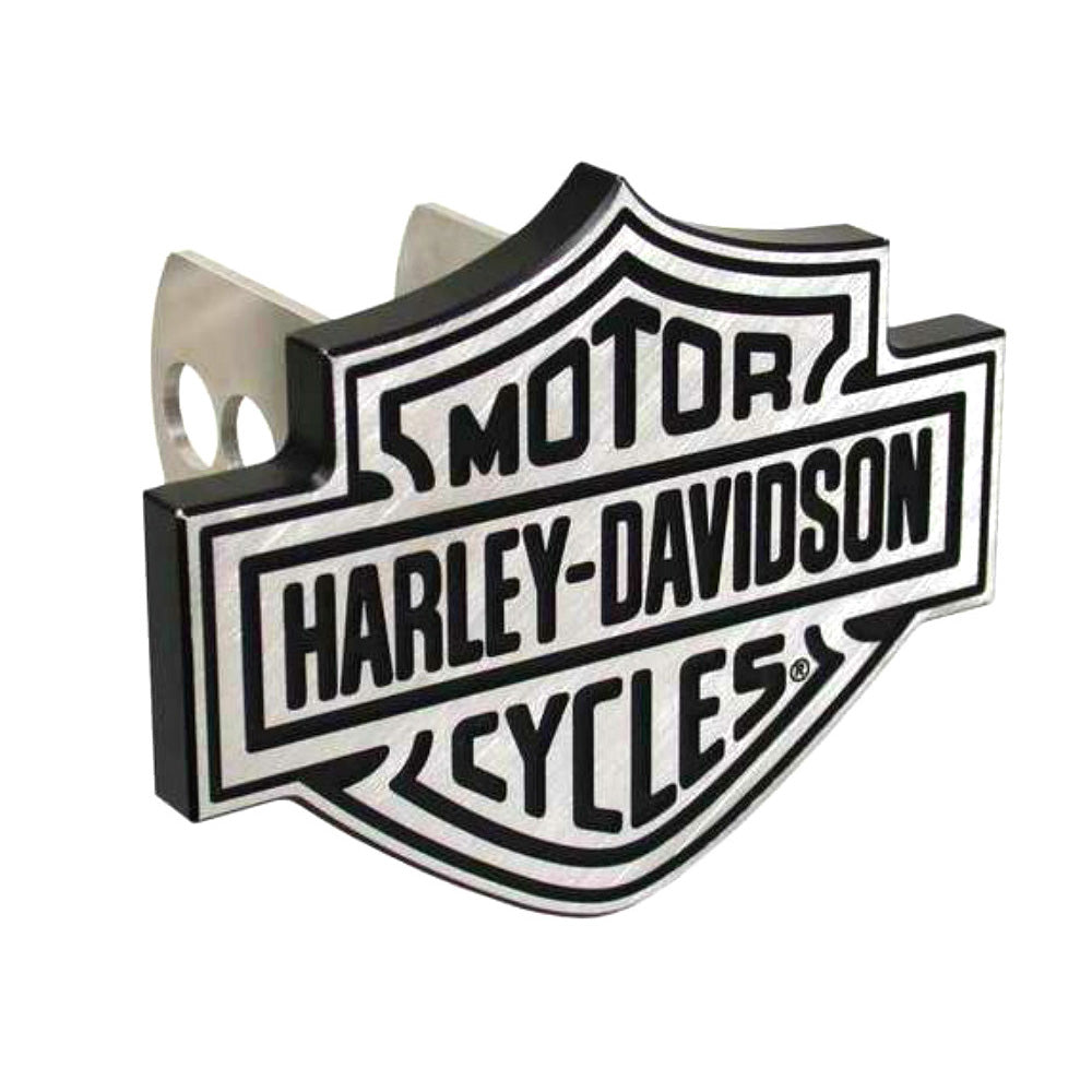 Harley-Davidson® Bar & Shield® Auto Hitch Plug | Silver & Black