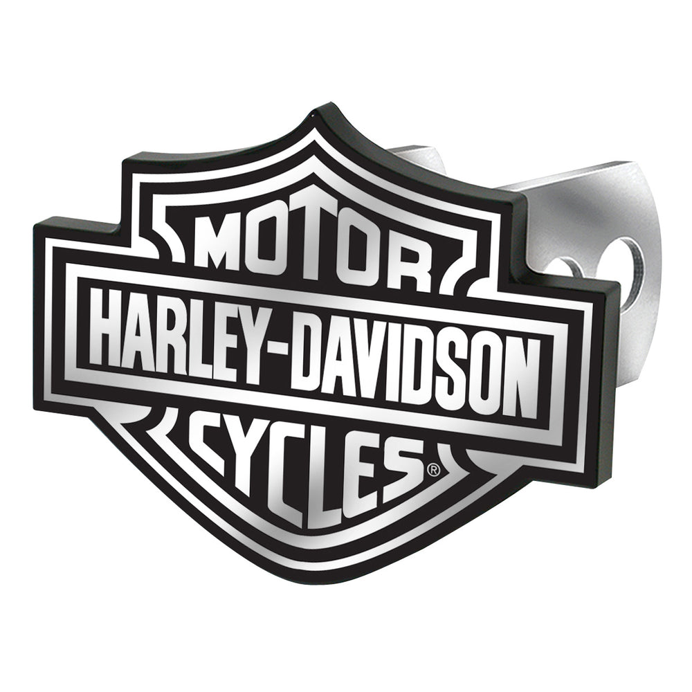 
                  
                    Harley-Davidson® Bar & Shield® Auto Hitch Plug in Black & White
                  
                
