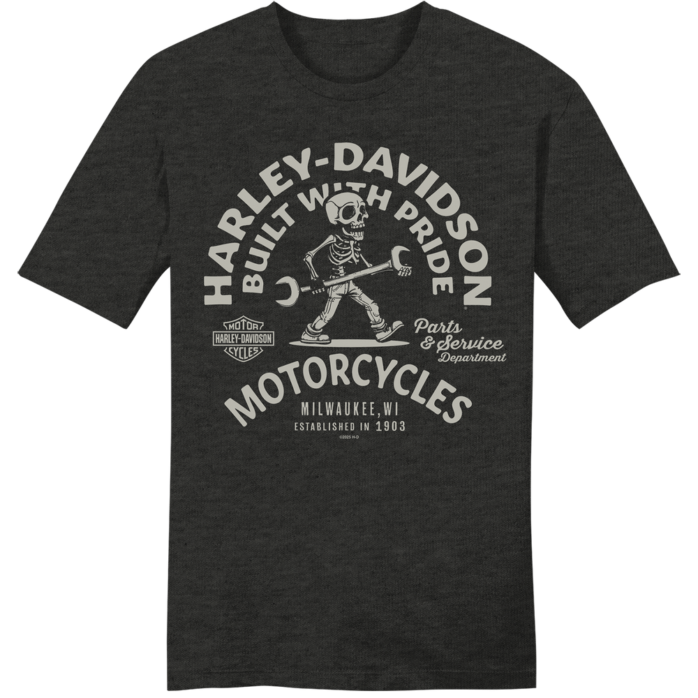 Harley-Davidson® Men's Workshop Short Sleeve T-Shirt | Charcoal Grey