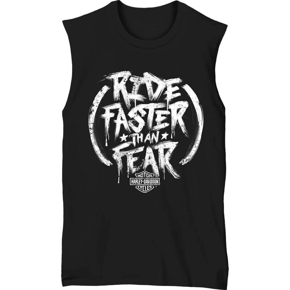 Harley-Davidson® Men's Faster Than Fear Sleeveless Shirt | Black